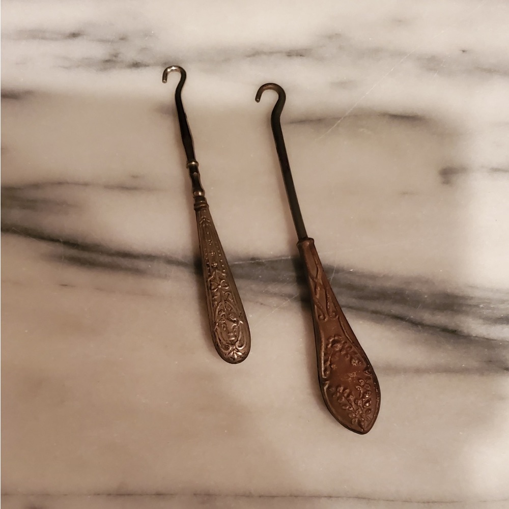 victorian shoe button hooks